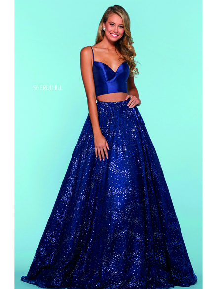 abito lungo blu con gonna ampia sherri hill 2020.jpg